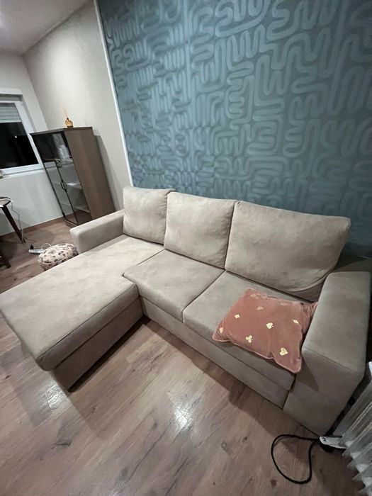 Sofá Chaise Long [1 ano + tecido anti gato]