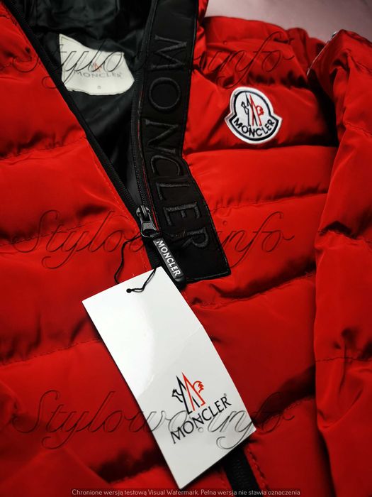 Kurtka męska czerwona kaptur pojedyńczy suwak nowość hit