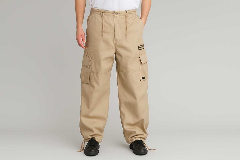 Карго штани Fila на утяжках baggy широкі Divisione Alpinismo military