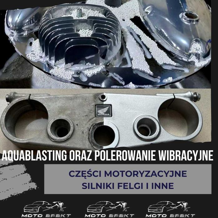 Aquablasting polerowanie wibracyjne aluminium szkiełkowanie aquablast