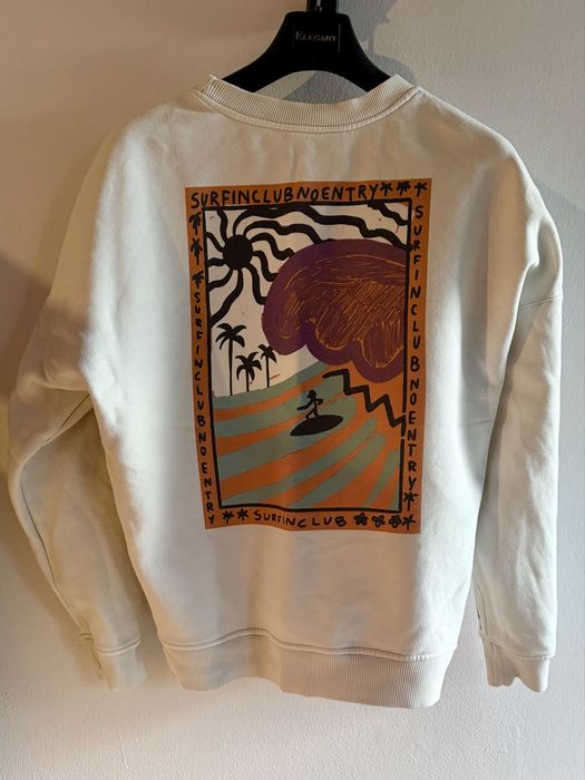Bluza damska Surf Inc organic wave sweat vintage white