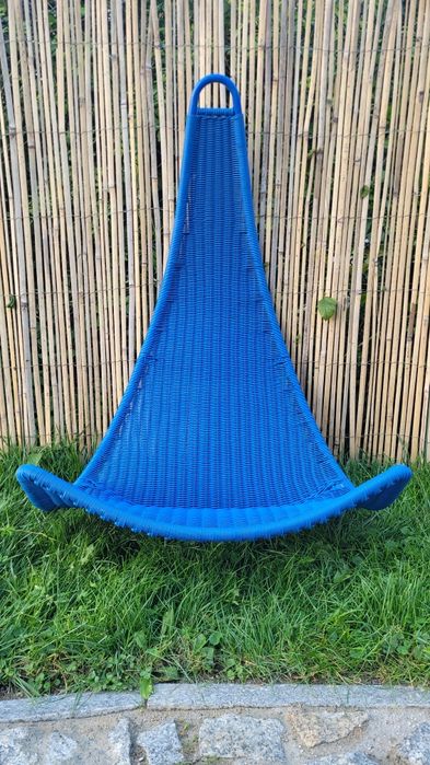 Fotel siedzisko wiszące niebieskie IKEA