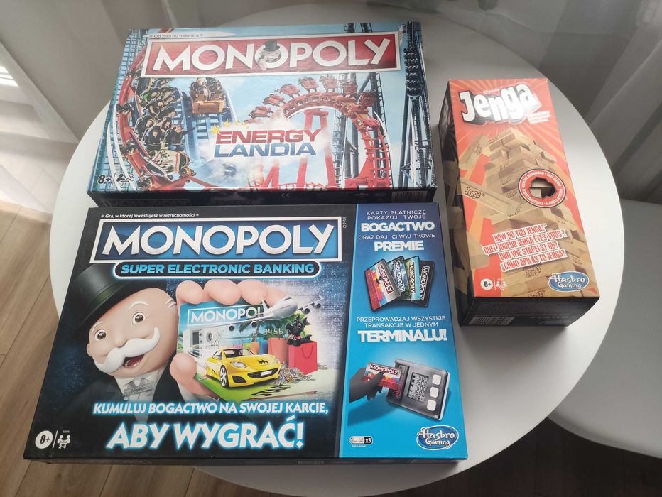 Zestaw gier planszowych Monopoly+ Gra Jenga