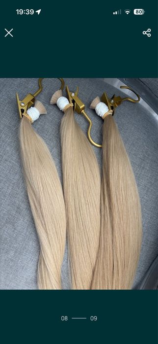 Wlosy naturalne beżowe blondy