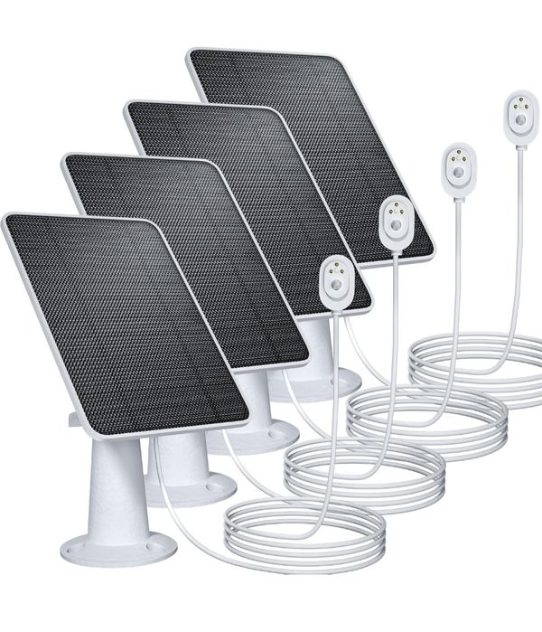 4szt Panel ładowania słonecznego kompatybilny z kamerą Arlo Pro 4