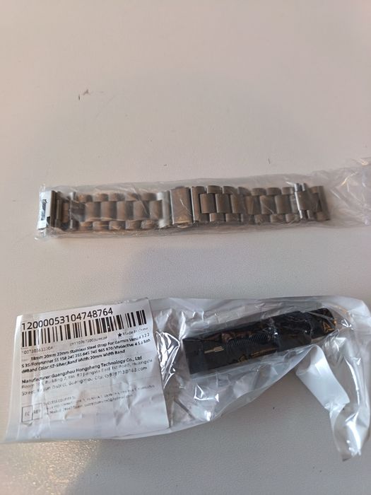 Bransoleta Stalowa do Zegarka Garmin Venu 20mm Srebrna Nowa