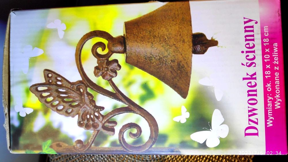 Dzwonek Domowy / Replika Dzwonu 18x10cm. Fajny prezent i dźwięk