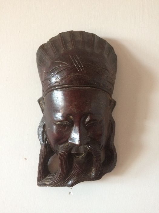 Будда большая маска резное дерево