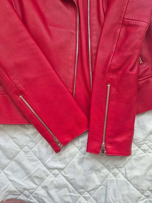 Нова шкіряна неперевершена за якістю косуха Massimo Dutti, розмір S