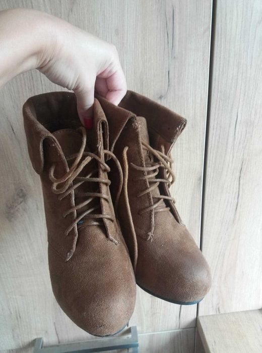 Brązowe botki rozmiar 36 CCC Jennifer