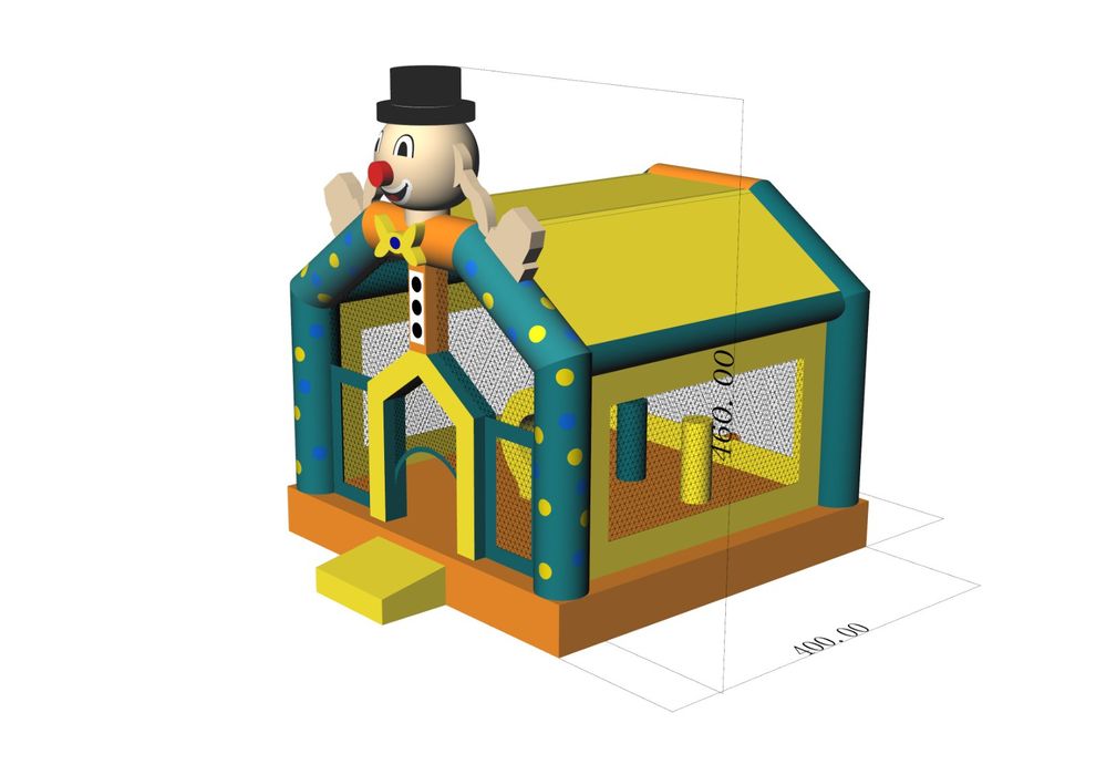 Insuflável Castelo Palhaço (novo)