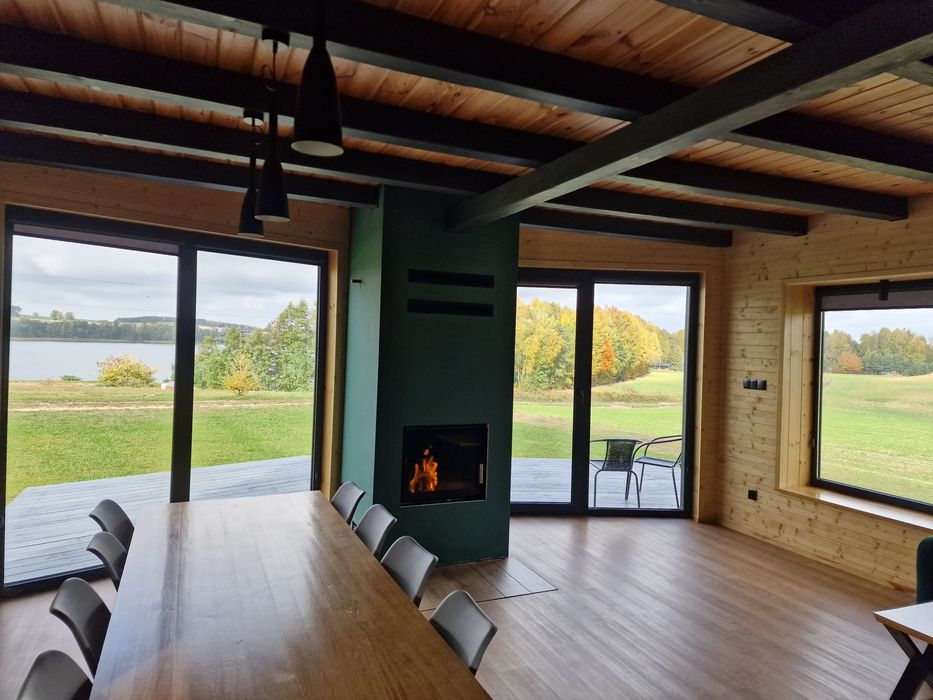 Domek nad jeziorem, 8 osobowy..las..cisza...wędkowanie