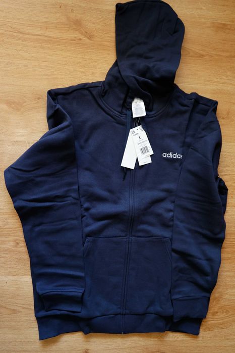 Bluza męska z kapturem rozpinana ADIDAS feelcozy  FZ rozm.L