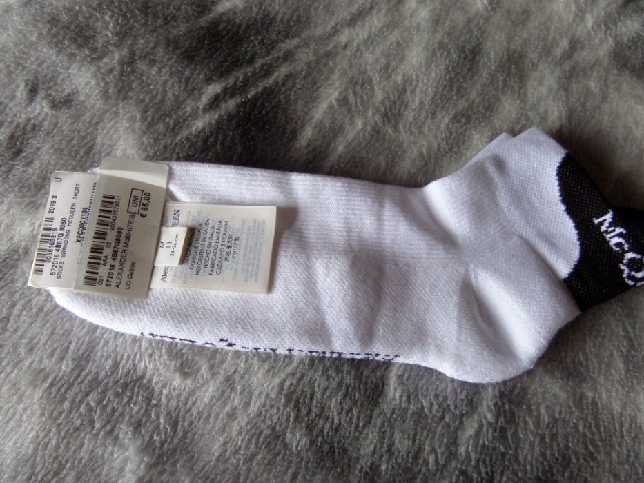 ALEXANDER MCQUENN Skarpetki Stopki Nowa Kolekcja Oryginał Nowe M Super
