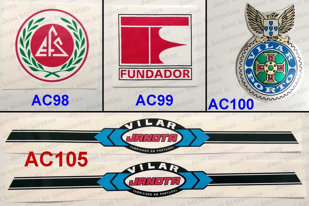 Autocolantes de bicicleta Vilar, EFS, Fundador