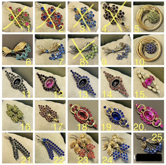 Брошь Веточка Серебро 875 проба Звезда Позолота