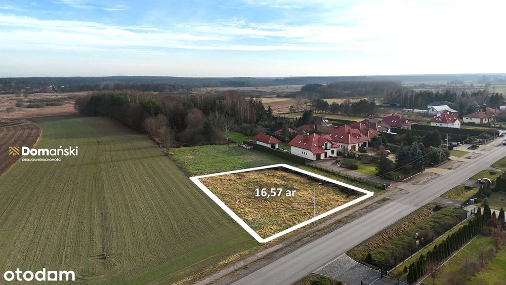 Dąbków k. Lubaczowa 16,57 ar. Działka Budowlana z Mediami i WZ!