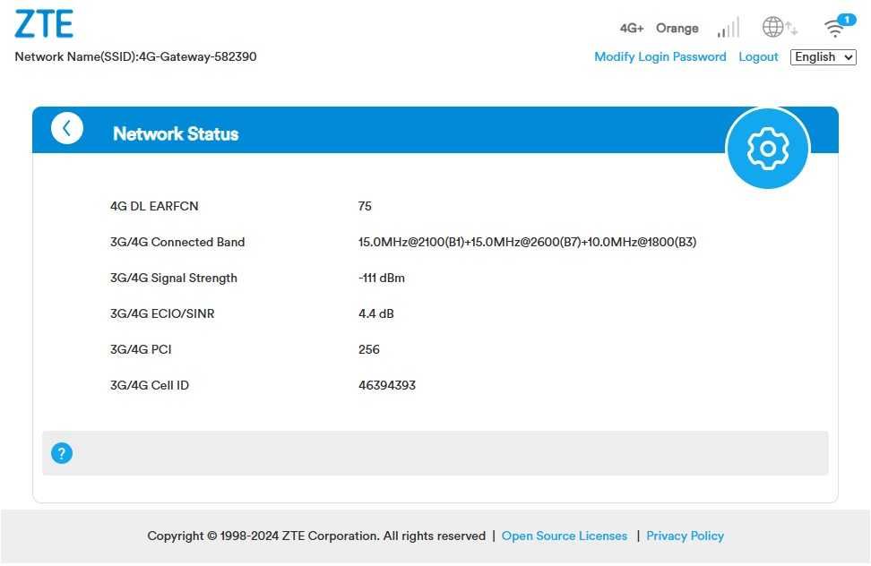 Router LTE Cat.12 ZTE MF297D * 600Mb/s * AGREGACJA * WiFi6 * NORDIC