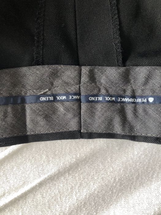 Czarne welniane spodnie eleganckie meskie m&s w bdb stanie styl vintag