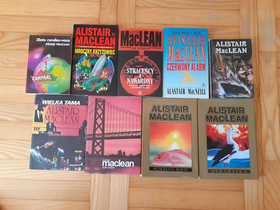 Alistair  MacLean mistrz sensacji ; 37 tytułów , każdy można kupić oddzielnie.