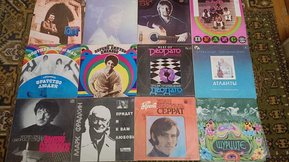 ‼️ Виниловые пластинки ‼️ большие вінілові платівки 96 шт