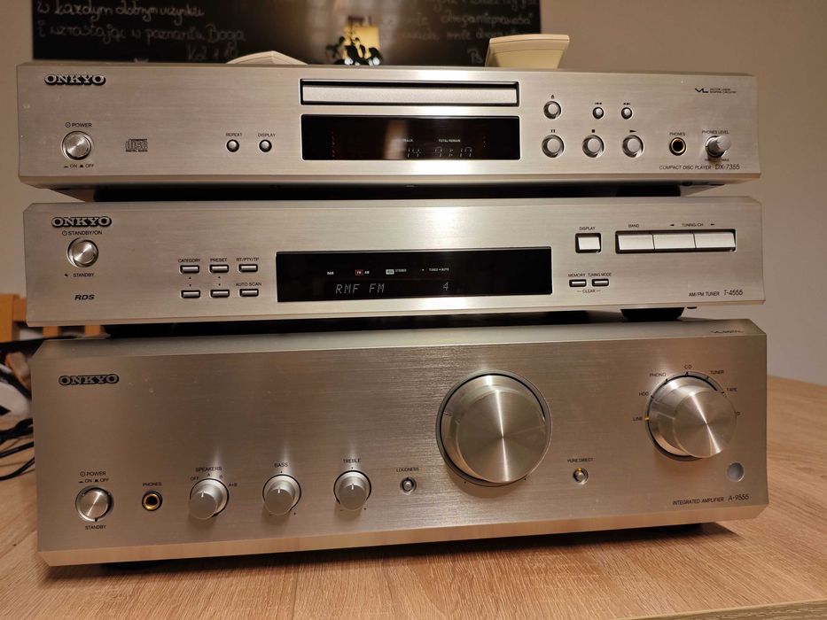 Onkyo wzmacniacz A-9555, CD DX-7355, Tuner T-4555