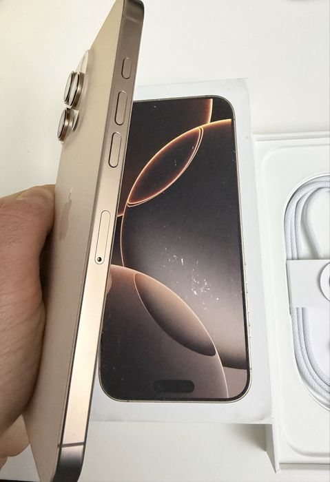 Ідеал-iphone 16 pro max 256 gb, фіз сім, desert titanium