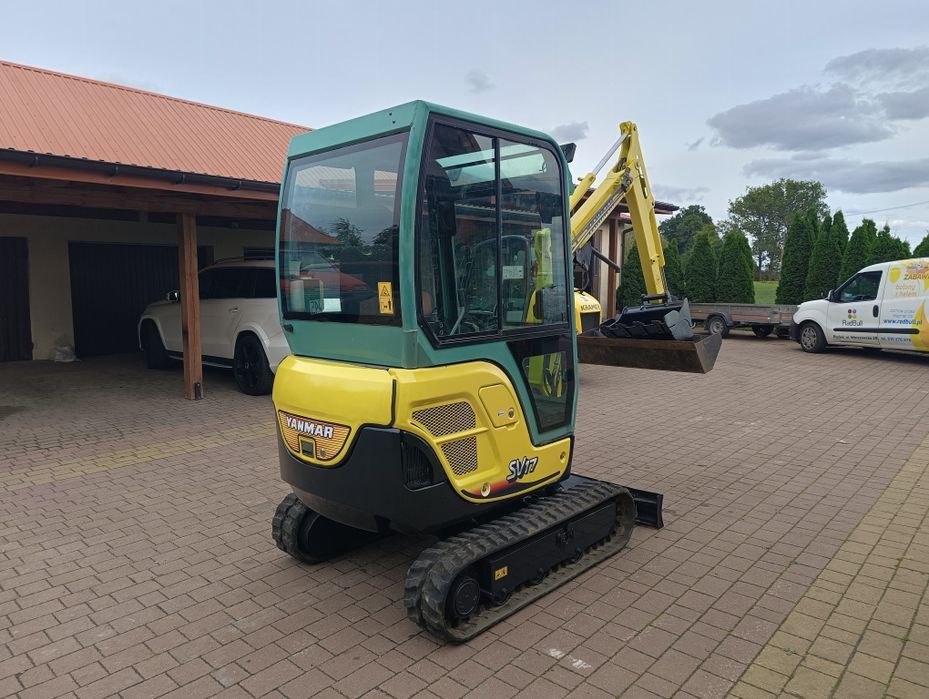 Yanmar sv17 ex brutto 2T LONG 2010 rok minikoparka mini koparka