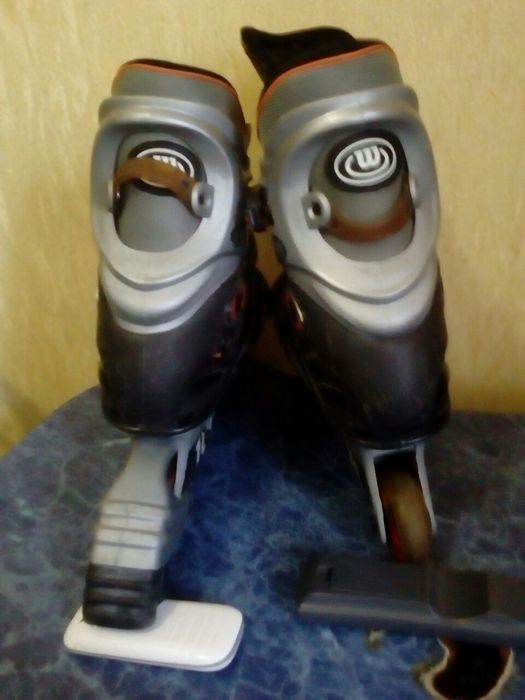 Роликовые коньки с ботинками