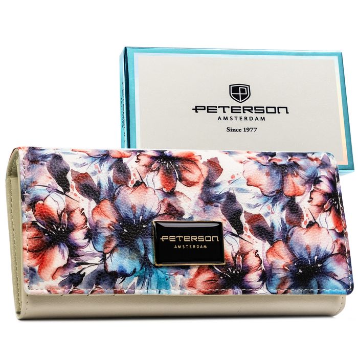 Portfel damski skóra+PU PTN PX27-PF2-4924 Blue
