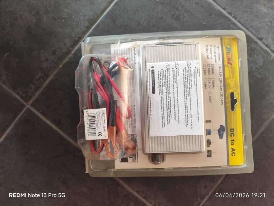 Inversor potência Dc12v para Ac220v 1500w