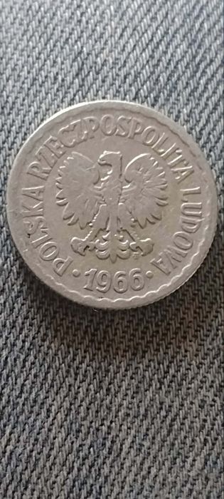 1 zł 1966 rok znak menniczy warszawski