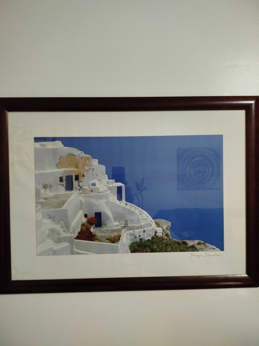 Quadro com imagem da Grécia