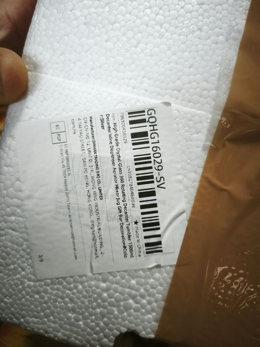 Decantador de vinho luxuoso