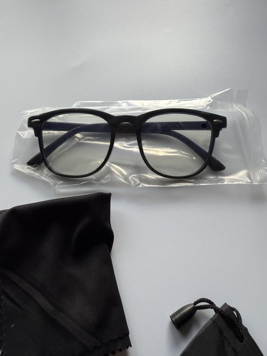 Okulary do komputera czarne – blokada światła niebieskiego unisex