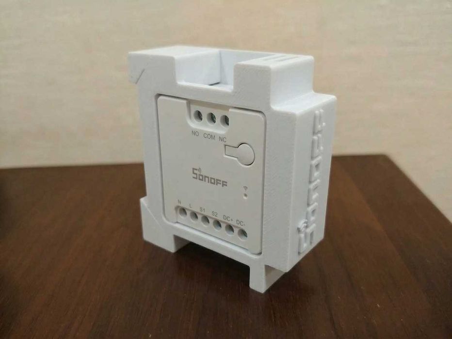 Тримач для реле Sonoff на дін рейку (Sonoff din rail holder)