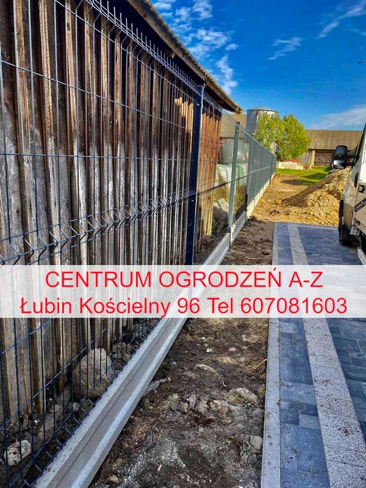 Płot panelowy ogrodzenie siatkowe brama furtka podmurówka montaż TANIO