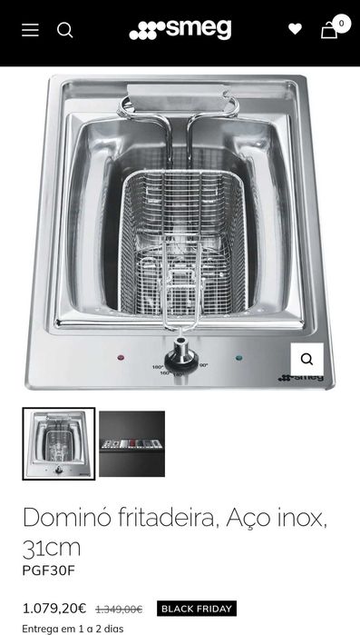 Fritadeira Smeg PGF30F - Novo, Proveniente de Exposição