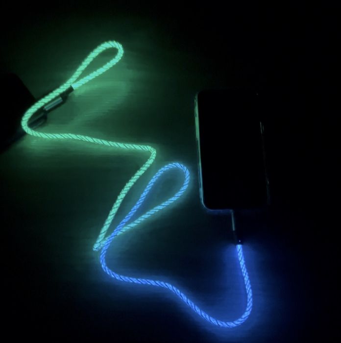 Kabel USB ŚWIECĄCY DO ładowania!!! Najlepsza jakość.