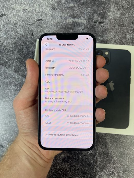 iPhone 13 128 GB – Północ (Midnight)