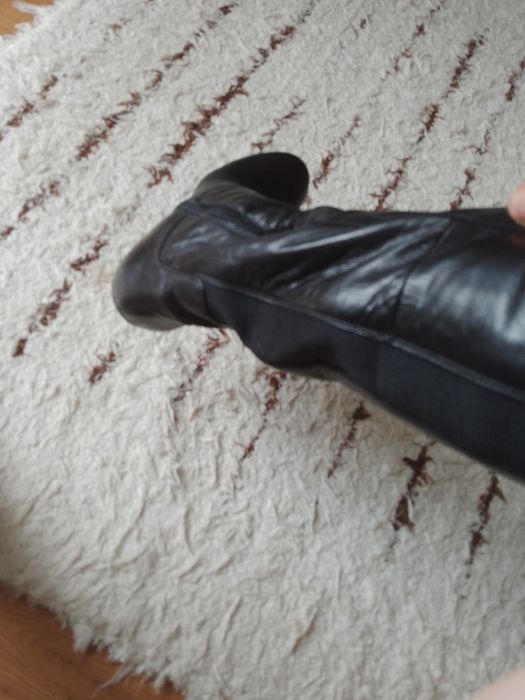 Piękne długie kozaki 38 czarne