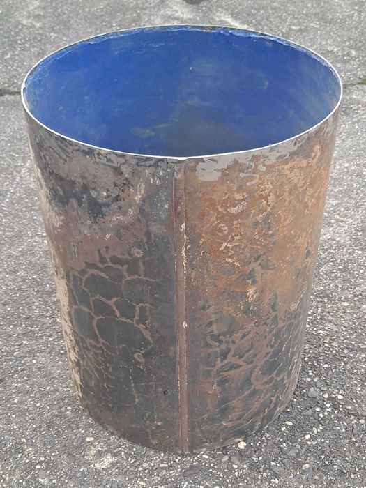 Rura stalowa 395 x 2 mm - walec przepust zbiornik grill kominek koza