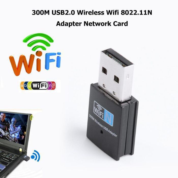 USB Wi-Fi адаптер 150 Мбіт/с для ПК и ноутбука.