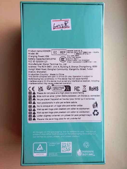 Новий Honor 8X 6/128 Black Blue +чохол+захисне скло