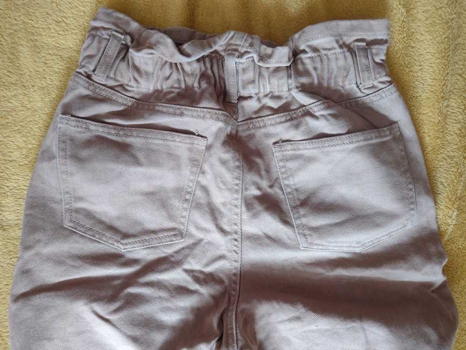 Brązowe spodnie boyfriendy jeans roz. S/36
