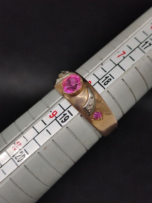 Кольцо золотое советское р18.5, вес 4.53