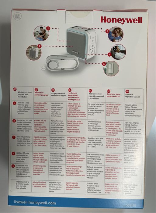 Dzwonek Honeywell Home bezprzewodowy DC515E