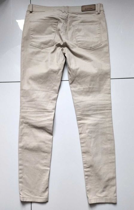 Spodnie bawełniane Basic Massimo Dutti