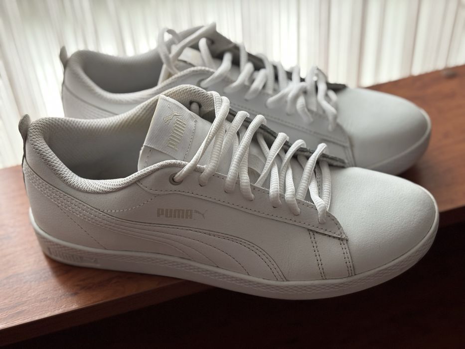 Кеди - Кросівки пума білі жіночі Puma