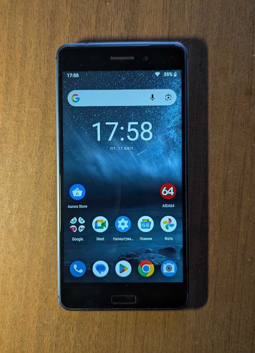 Смартфон Nokia 6 Dual Sim Tempered Blue (TA-1021) (3/32)(NFC)
